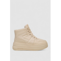 Кроссовки женские зимние на меху, цвет бежевый, 248RAM015