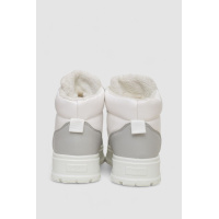 Кроссовки женские зимние на меху, цвет серо-белый, 248RMB02