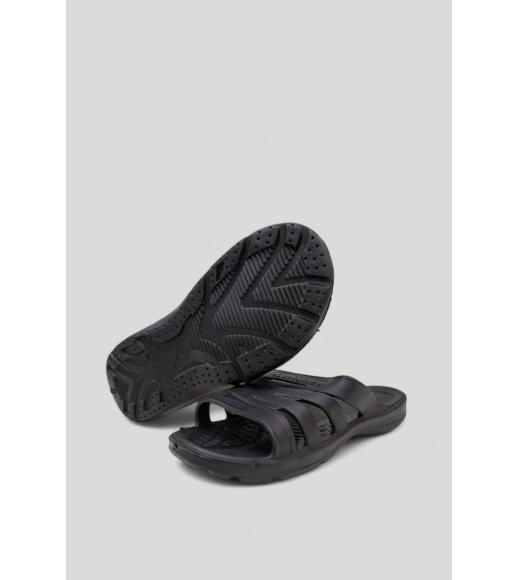 Шлепанцы женские, цвет черный, 243R309B