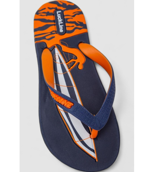 Вьетнамки женские, цвет сине-оранжевый, 243R2002L-2