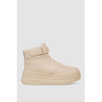 Кроссовки женские зимние на меху, цвет бежевый, 248RAM04