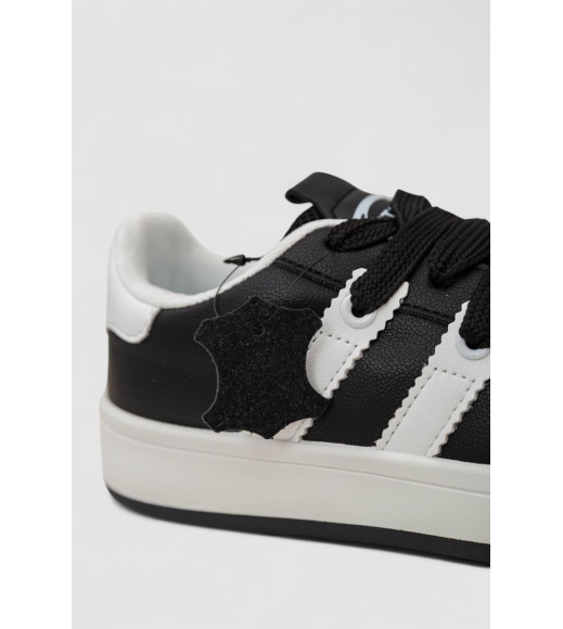 Кроссовки женские кожа, цвет черно-белый, 248RJH900-2