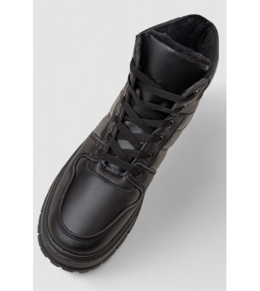 Кроссовки женские зимние на меху, цвет черный, 248RMB03