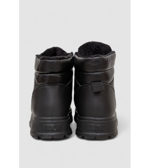 Кроссовки женские зимние на меху, цвет черный, 248RMB03