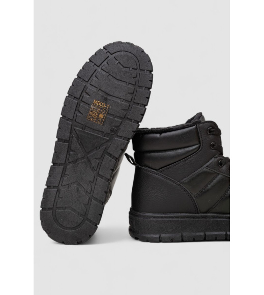 Кроссовки женские зимние на меху, цвет черный, 248RMB03