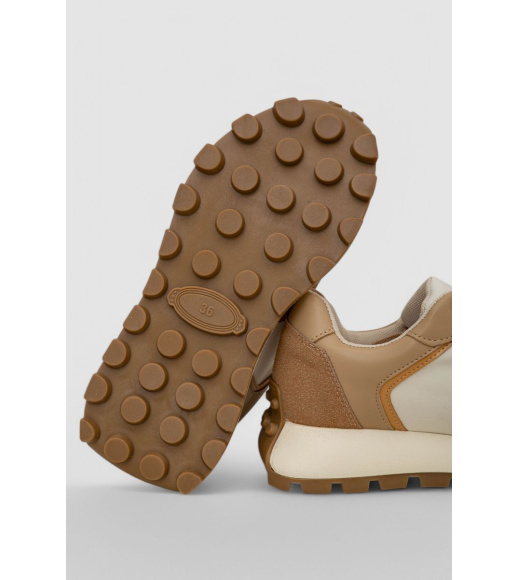 Кроссовки женские демисезонные, цвет бежевый, 248R212