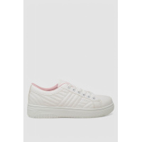 Кеды женские, цвет бело-розовый, 248RR79