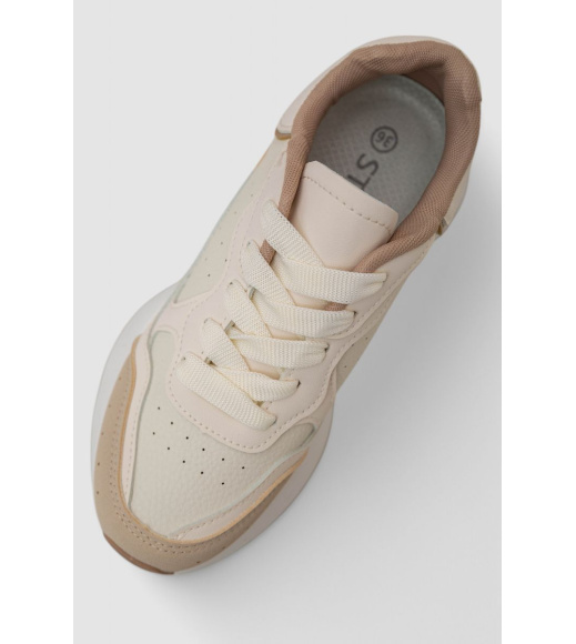 Кроссовки женские, цвет бежевый, 248RXM30-65