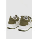 Кроссовки женские экокожа, цвет хаки, 243R186-126