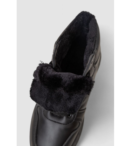 Кроссовки женские зимние на меху, цвет черный, 248RAM015