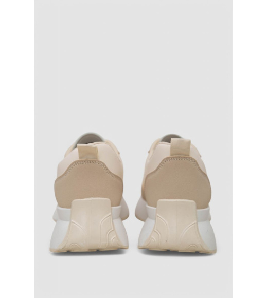 Кроссовки женские, цвет бело-бежевый, 248RXM60