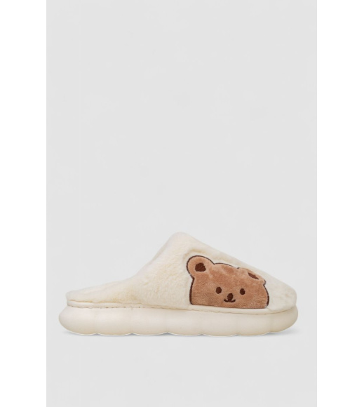 Тапочки женские домашние, цвет молочный, 243R600