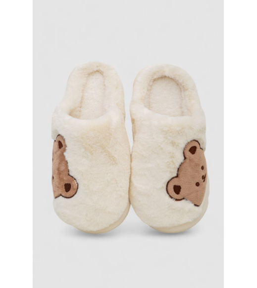 Тапочки женские домашние, цвет молочный, 243R600