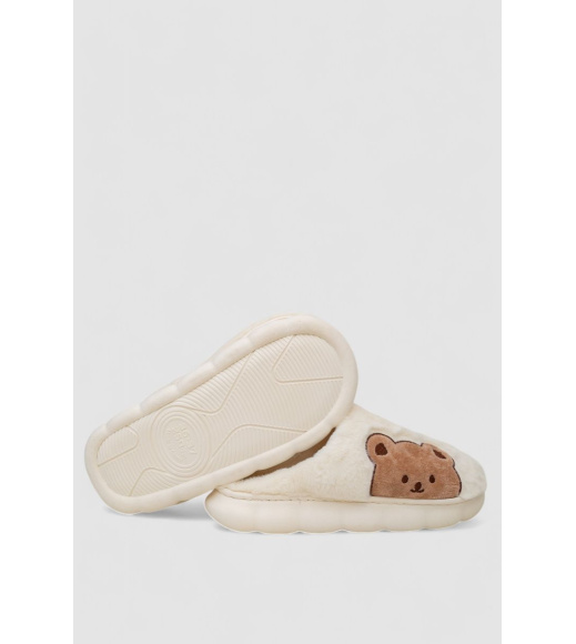 Тапочки женские домашние, цвет молочный, 243R600