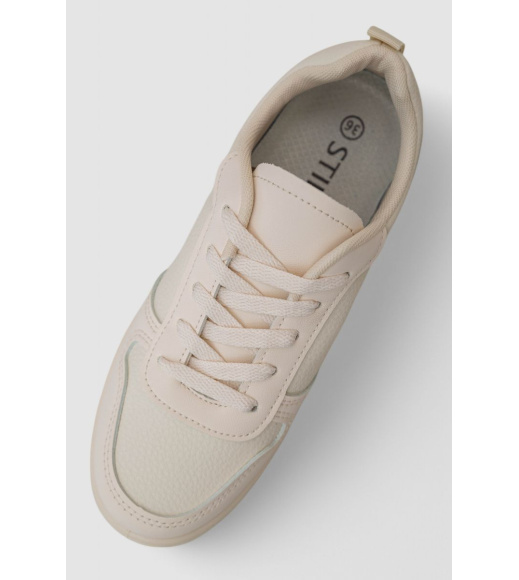 Кеды женские, цвет бежевый, 248RAJ10