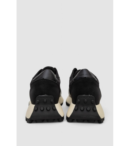 Кроссовки женские демисезонные, цвет черно-молочный, 248R214