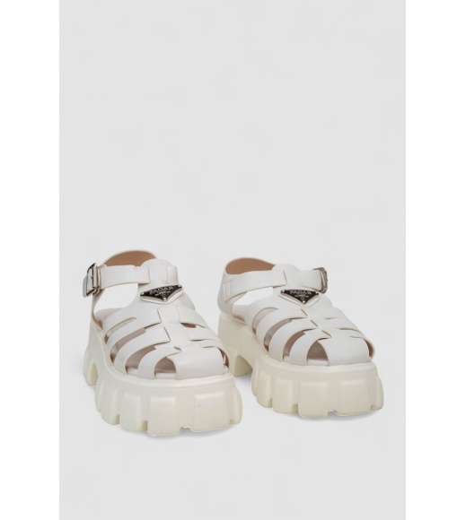 Босоножки женские, цвет белый, 243R9207