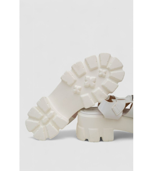 Босоножки женские, цвет белый, 243R9207