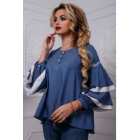 Блуза синяя Seventeen 956.2573