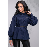 Блуза синяя Seventeen 1031.2728