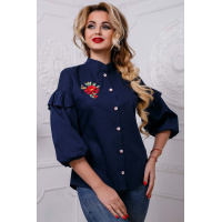 Блуза синяя Seventeen 952.2581