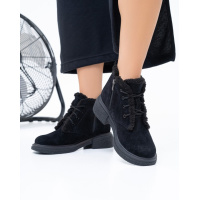 Черные ботинки чукка на меху