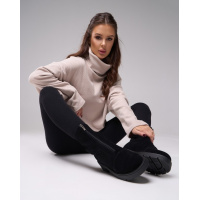 Замшевые высокие ботинки на молнии