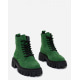 Замшеві черевики демісезонні зеленого кольору