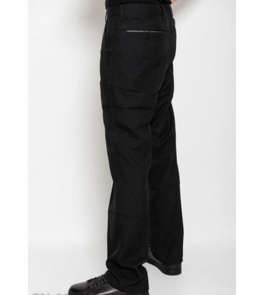 Чорні класичні прямі брюки зі стрілками