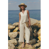 Бежевые женские брюки укороченные Seventeen 2301.6400