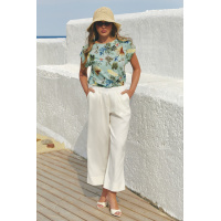 Молочные женские брюки укороченные Seventeen 2301.6401