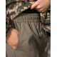 Коттоновые брюки цвета хаки в стиле милитари