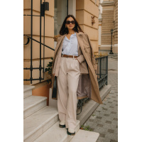 Кофейные женские брюки Seventeen 2017.5225