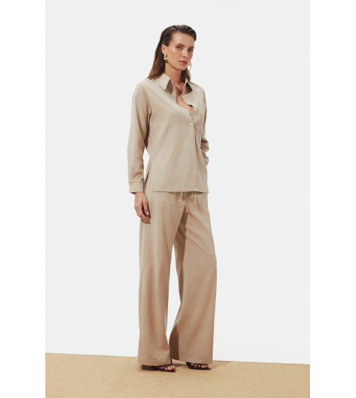 Бежевые женские брюки Seventeen 2270.6334