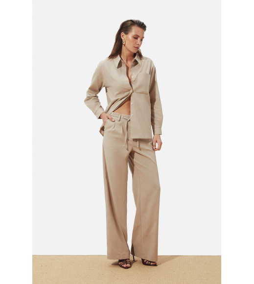 Бежевые женские брюки Seventeen 2270.6334