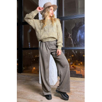 Коричневые женские брюки Seventeen 1698.4529