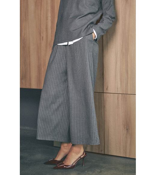 Серые женские брюки-кюлоты Seventeen 2258-2.6256