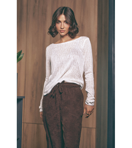 Коричневые женские брюки Seventeen 2252.6273