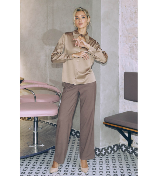 Бежевые женские брюки Seventeen 2234.6160