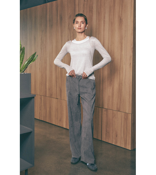 Серые женские брюки Seventeen 2252.6274