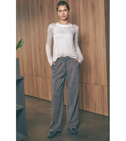 Серые женские брюки Seventeen 2252.6274