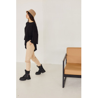 Кофейные женские брюки Seventeen 1977.5100