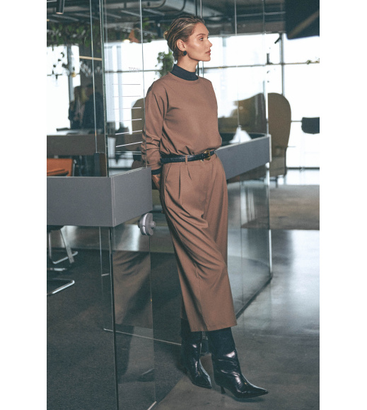 Коричневые женские брюки-кюлоты Seventeen 2258-2.6258