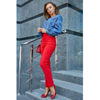 Красные женские брюки Seventeen 1200.3613