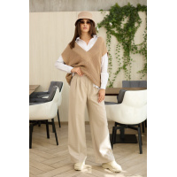 Кофейные женские брюки Seventeen 1698-1.4836