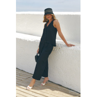 Черные женские брюки укороченные Seventeen 2301.6399