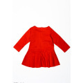 Червоне однотонне плаття з кишенею і прямою спідничкою