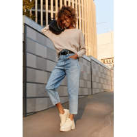 Синие женские джинсы бананы Seventeen S8221.4347