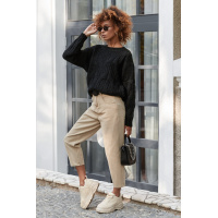 Бежевые женские джинсы-бананы Seventeen S8221.4341