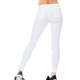 Белые джинсы с крупным искусственным жемчугом